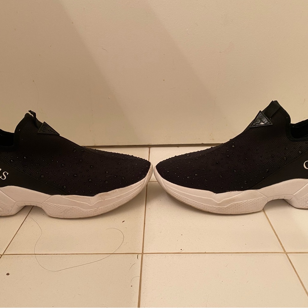 GUESS Black sequin Slip-On Sneakers